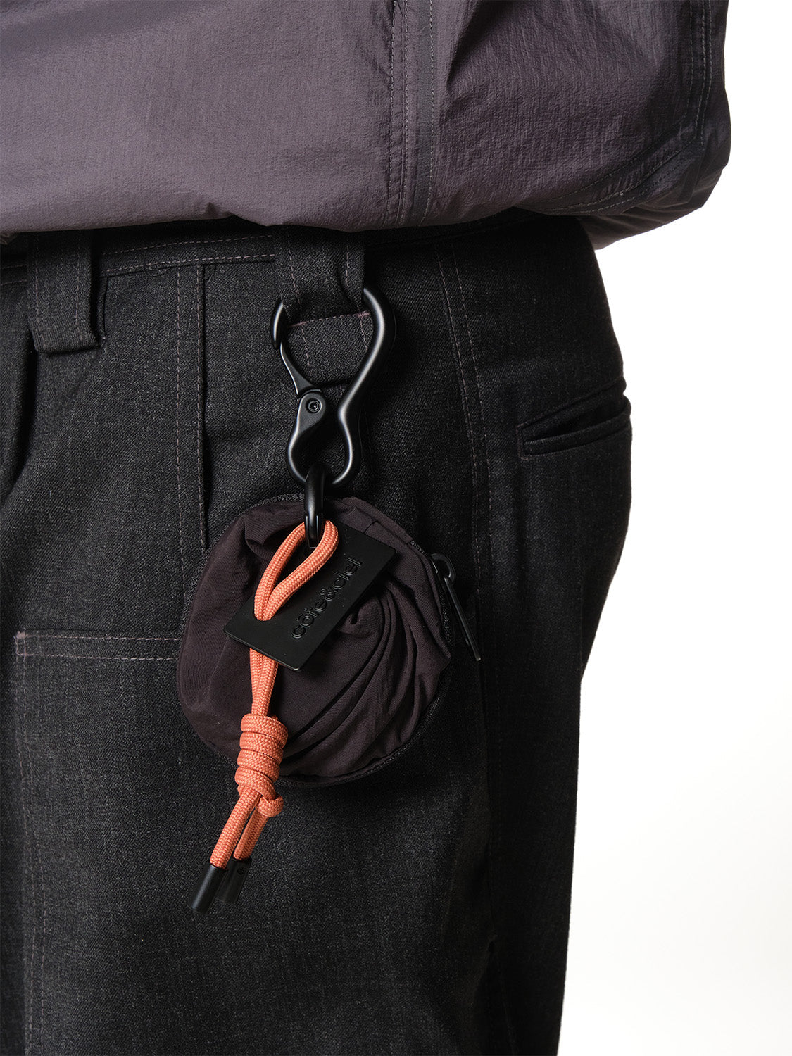 coteetciel Small/Pouch Aóos Nano Smooth Black Terracotta Accent côte&ciel US 29245