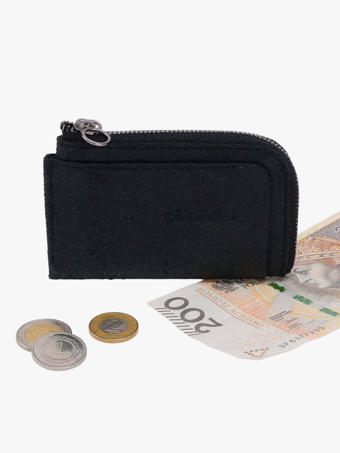 Zippered Wallet Recycled Leather