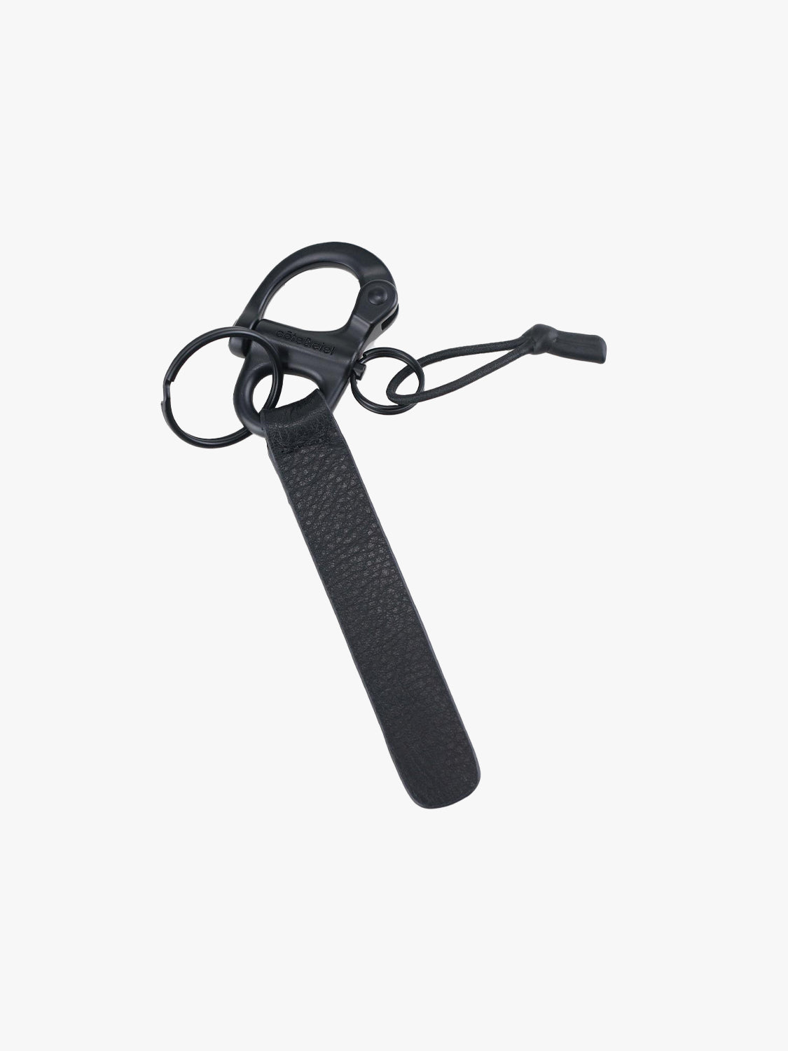 LetGo Keychain Leather Black