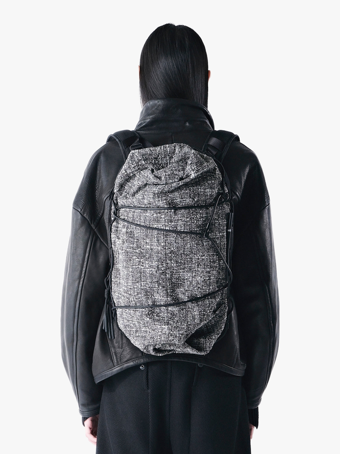 coteetciel Backpack Ladon Tweed Black & Cream côte&ciel US 29273