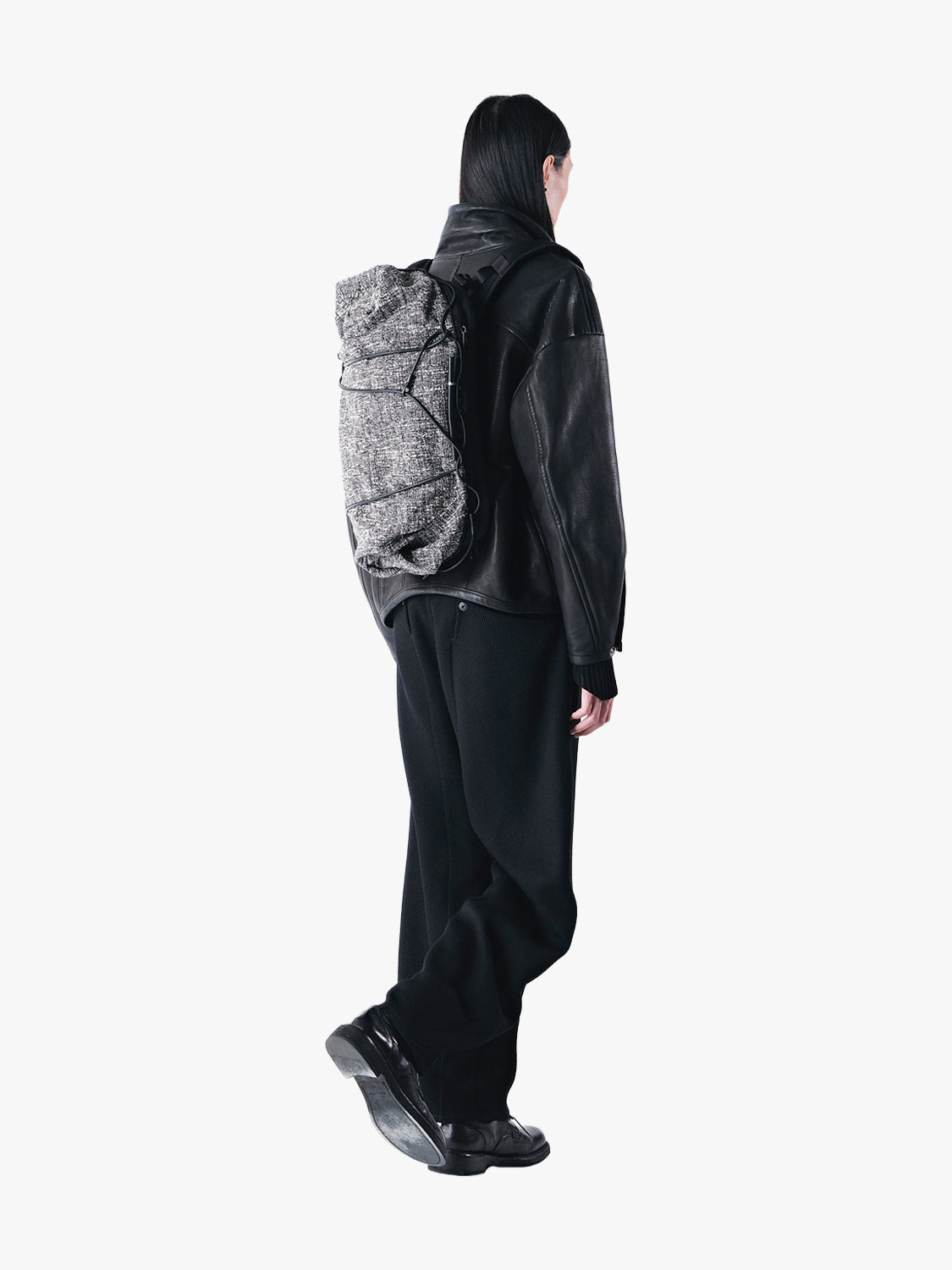 coteetciel Backpack Ladon Tweed Black & Cream côte&ciel US 29273