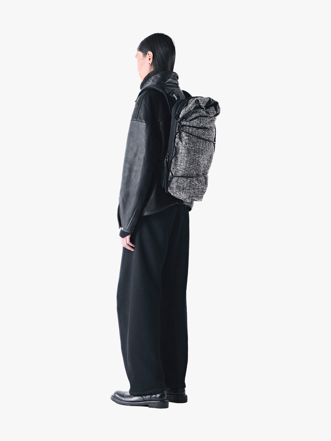 coteetciel Backpack Ladon Tweed Black & Cream côte&ciel US 29273
