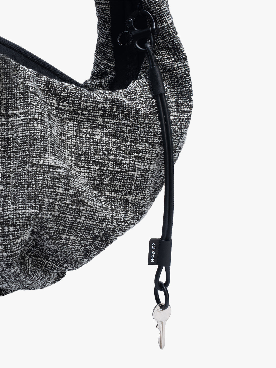 coteetciel Crossbody/Sling Hyco S Tweed Black & Cream côte&ciel US 29272
