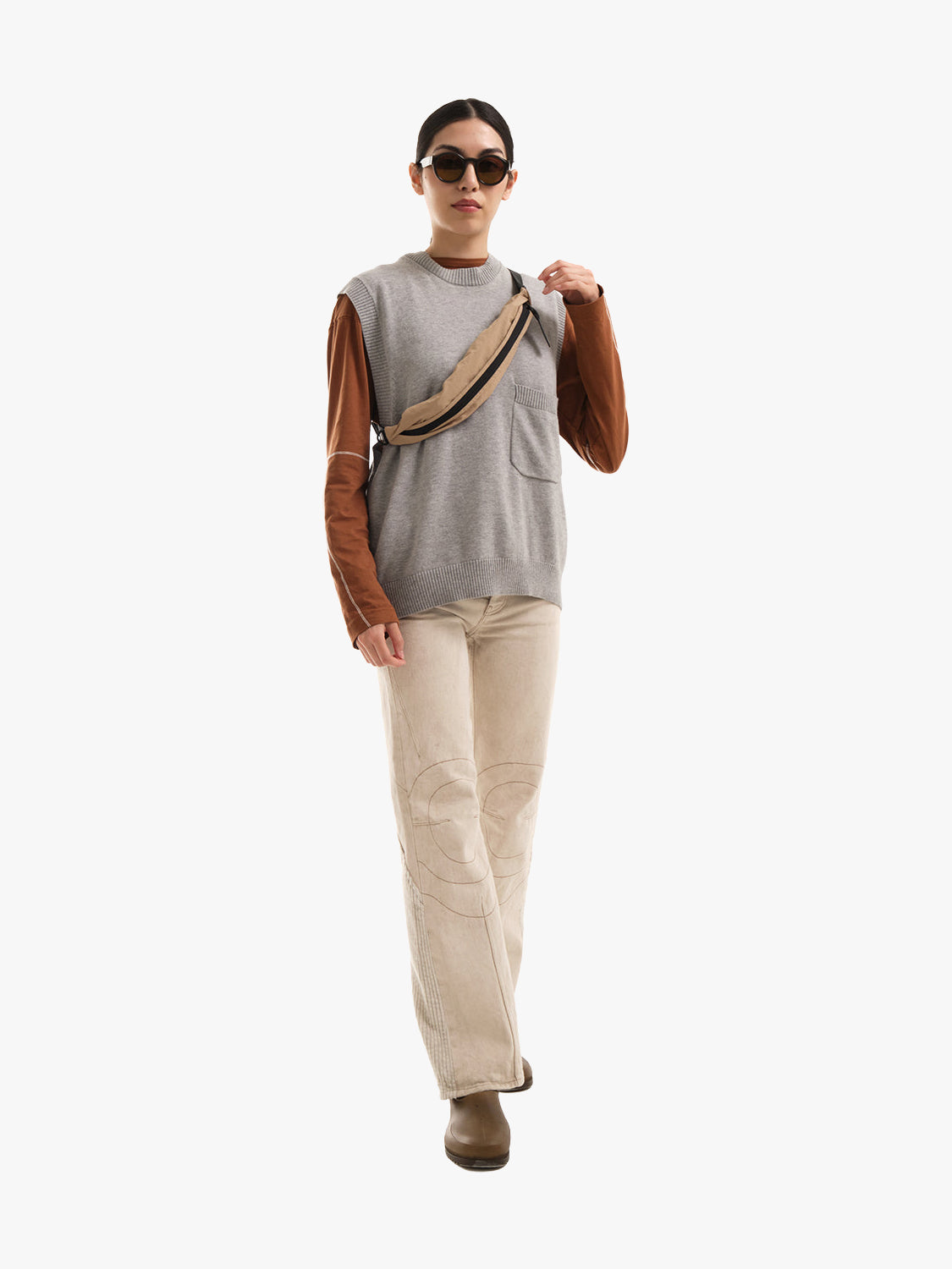 coteetciel Crossbody/Sling/Waist Bag Adda Plus Smooth Sand côte&ciel US 29162
