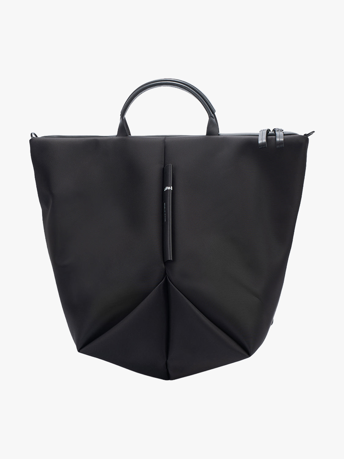 cote et ciel leather backpack Isar EcoYarn this backpacks clamshell opening not only makes it highly efficient when loading cte&ciel | Saru Obsidian Black