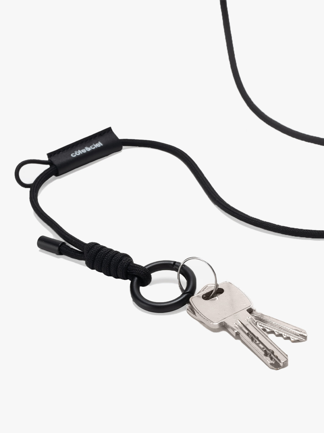 coteetciel Keychain LetGo Cord Black côte&ciel US 29216