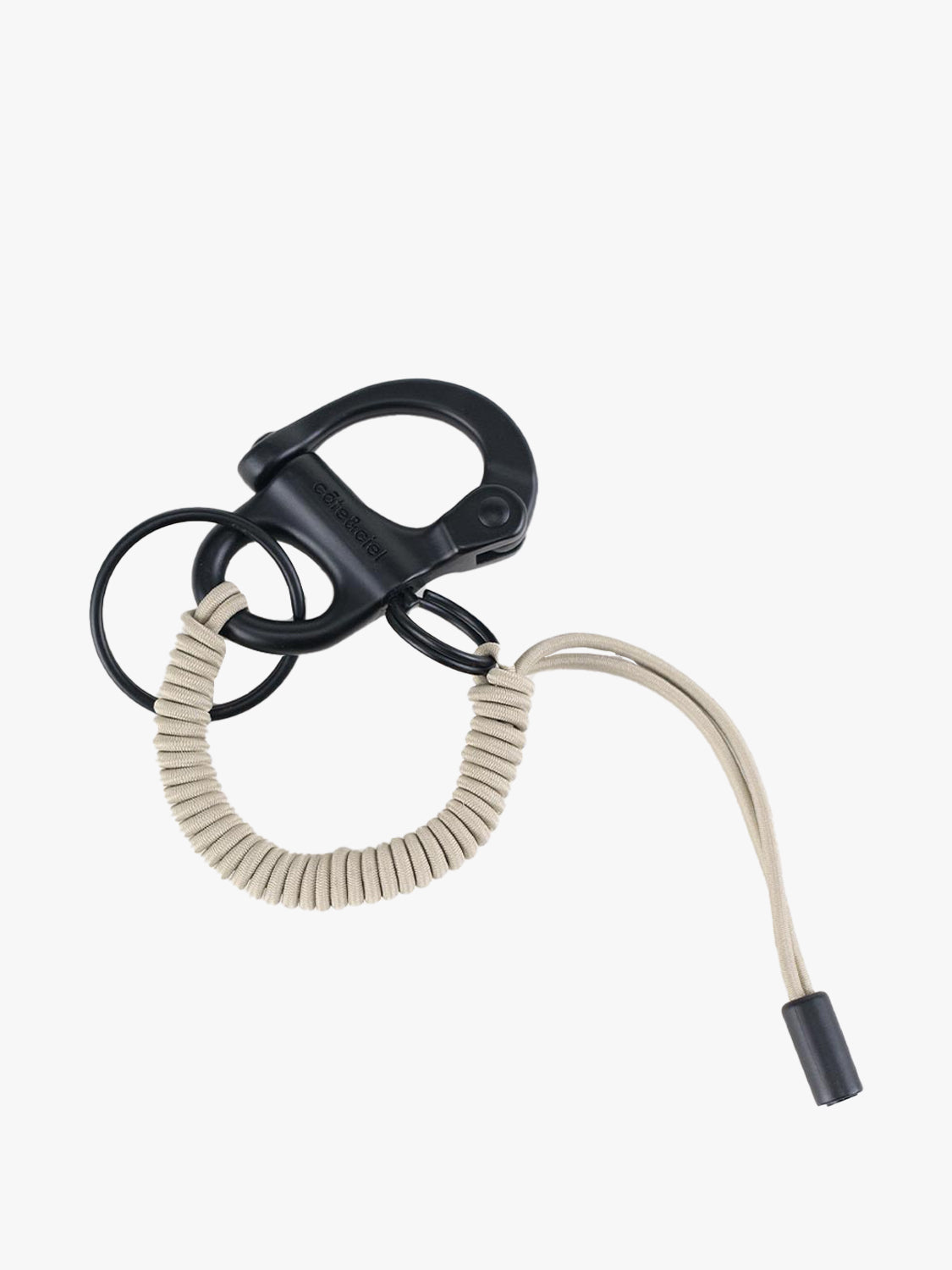 coteetciel Keychain LetGo Keychain Greige/Black côte&ciel US 29061