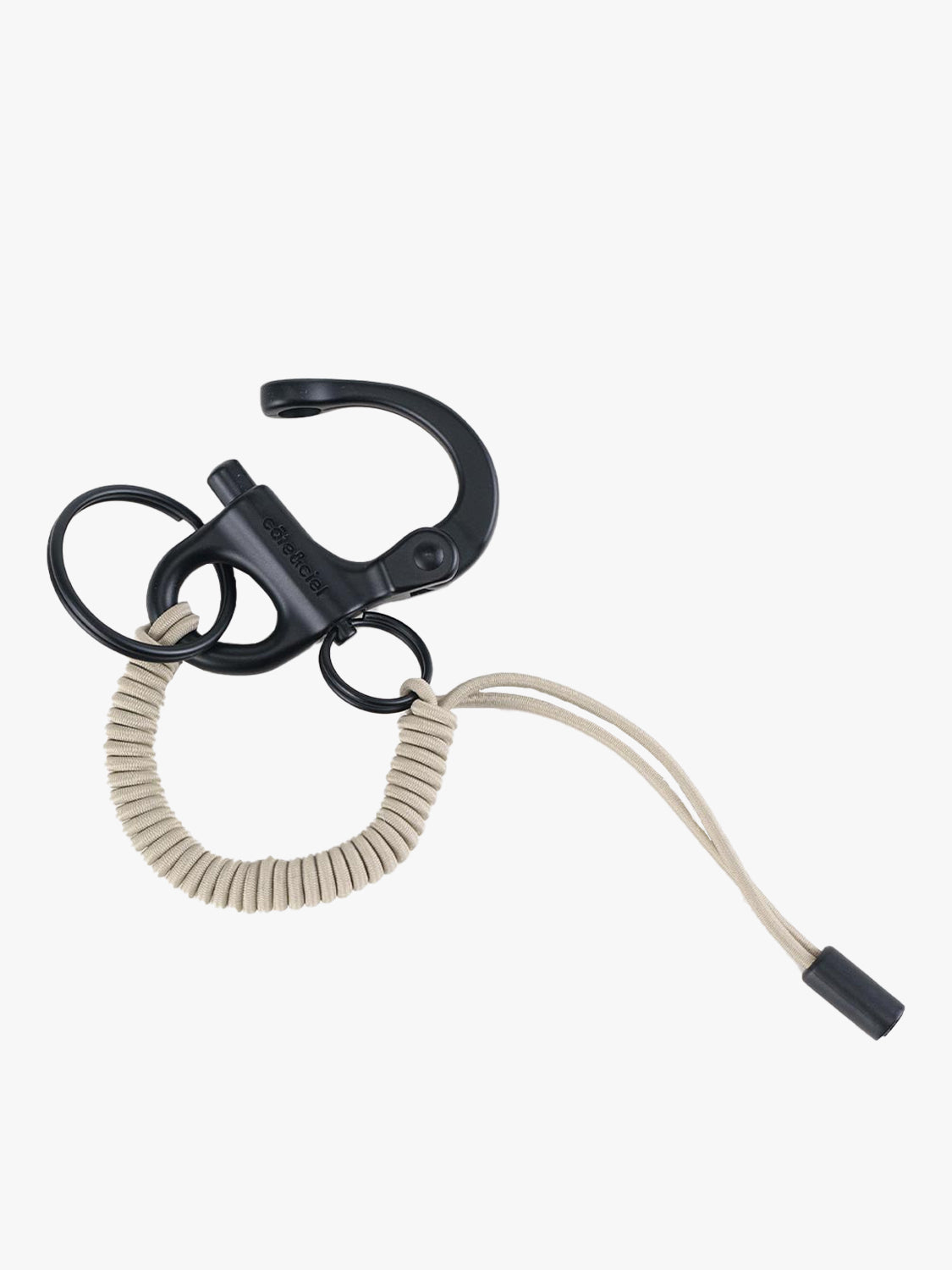 coteetciel Keychain LetGo Keychain Greige/Black côte&ciel US 29061