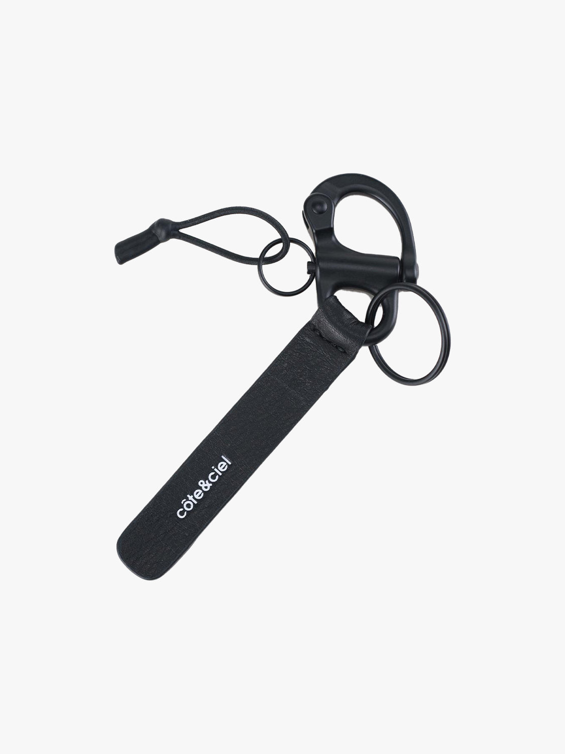 coteetciel Keychain LetGo Keychain Leather Black côte&ciel US 29066