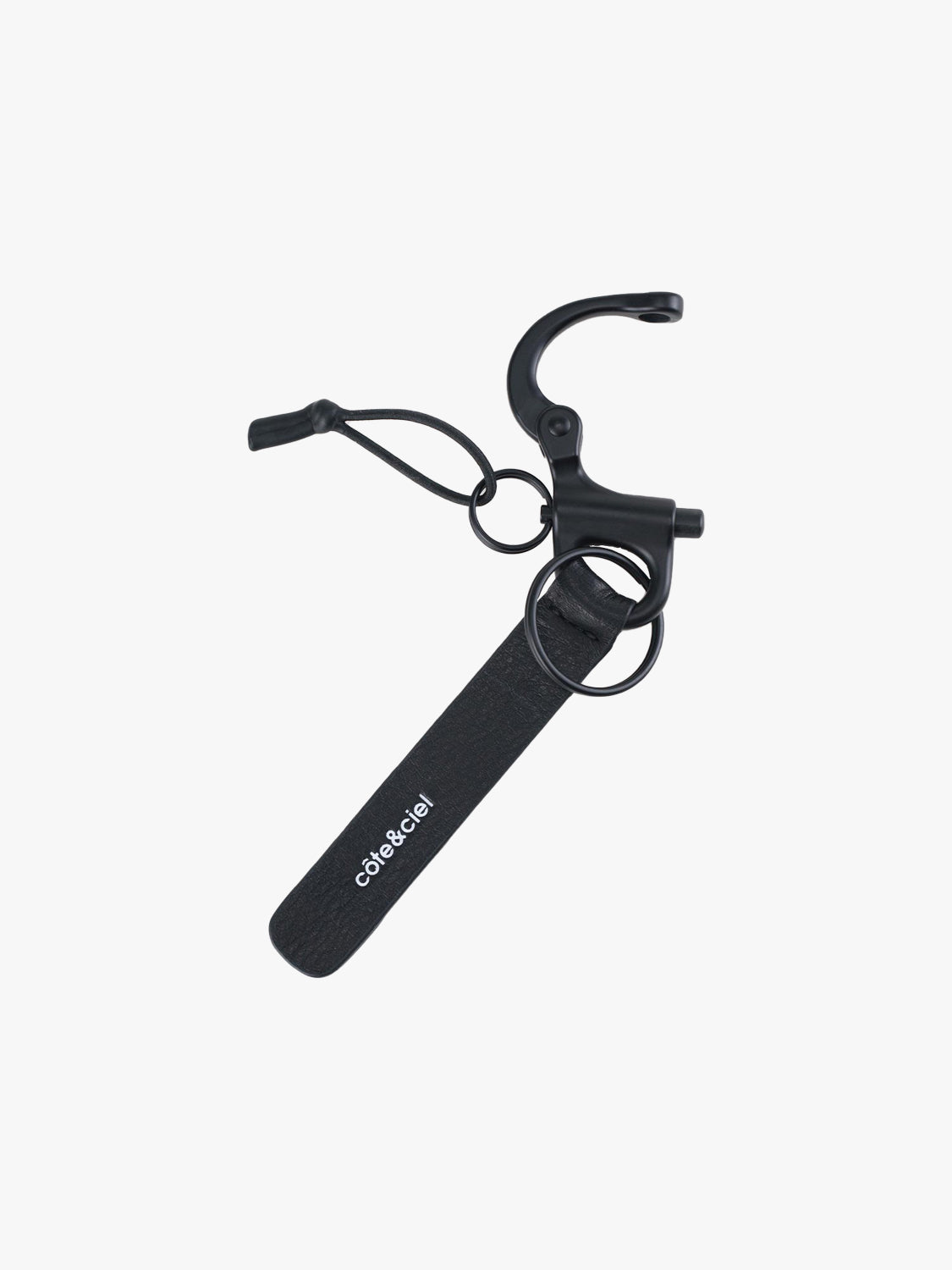 coteetciel Keychain LetGo Keychain Leather Black côte&ciel US 29066