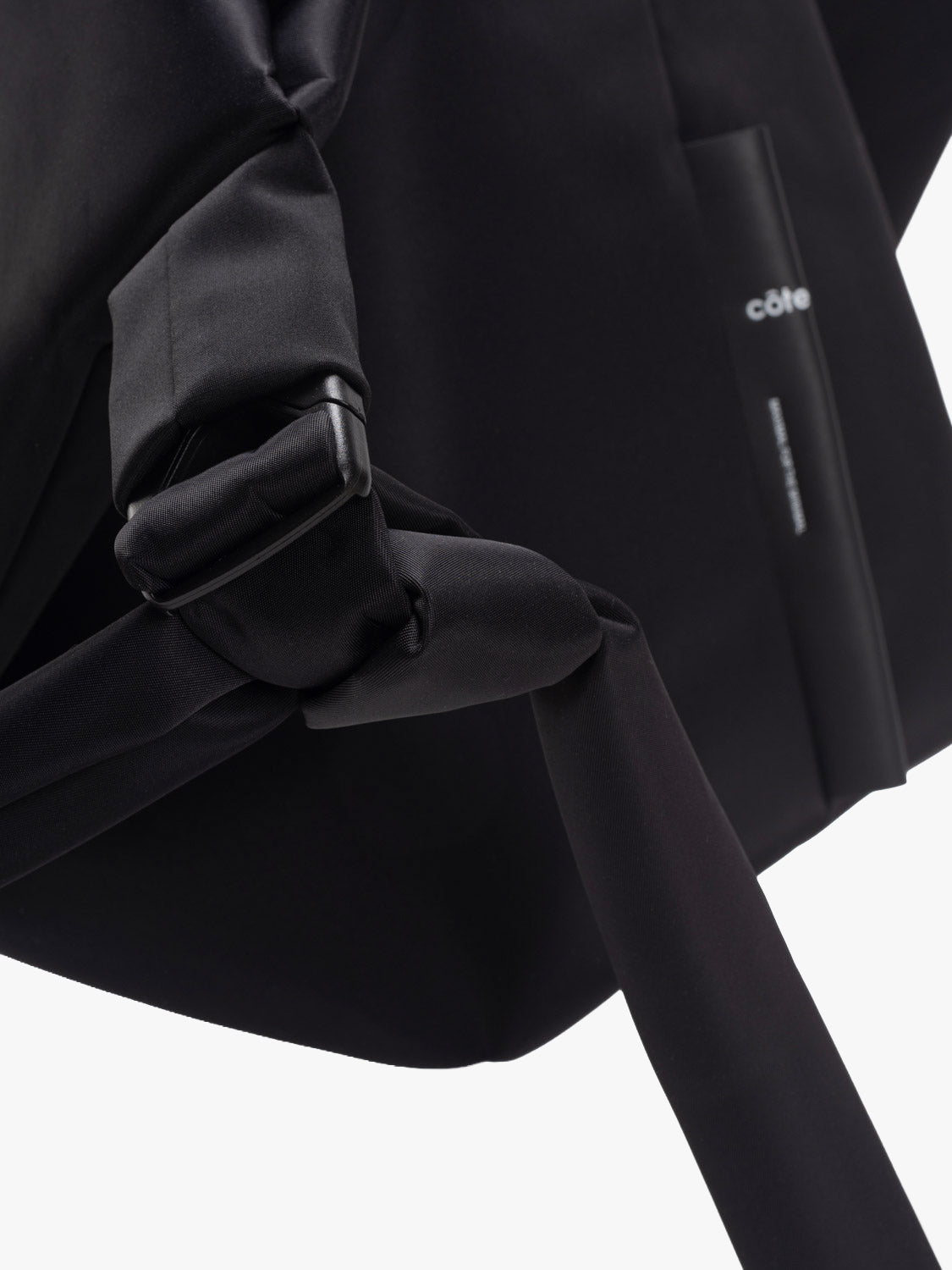 coteetciel Shoulder/Tote Amu Sleek Nylon Black Bag côte&ciel US 29109