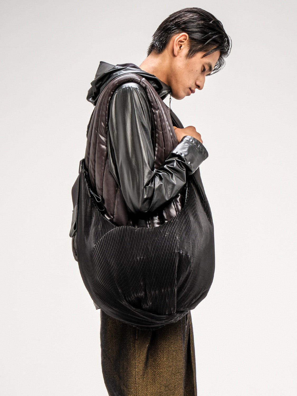 coteetciel Shoulder/Tote Hyco S Pleated Black Bag côte&ciel US 29099