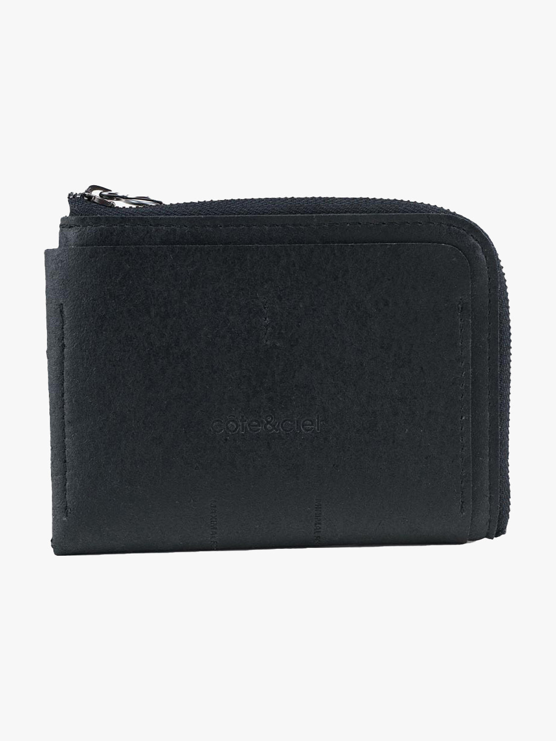 coteetciel Wallet Zippered Wallet L Recycled Leather Black côte&ciel US 29057