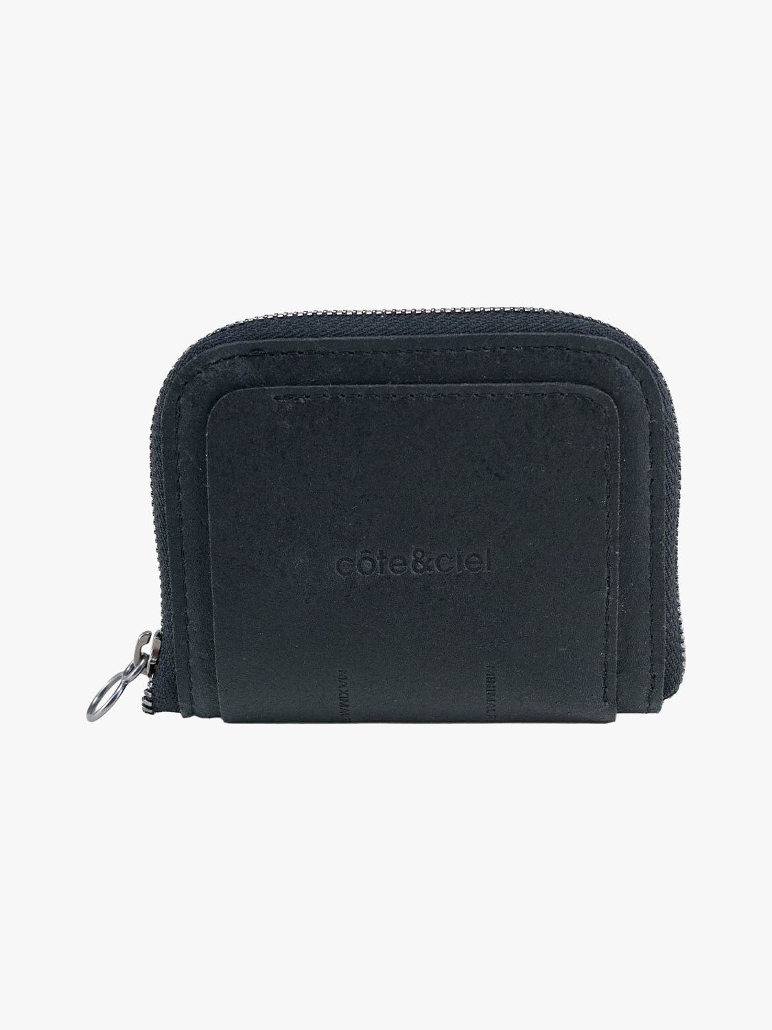 coteetciel Wallet Zippered Wallet M Recycled Leather Black côte&ciel US 29058