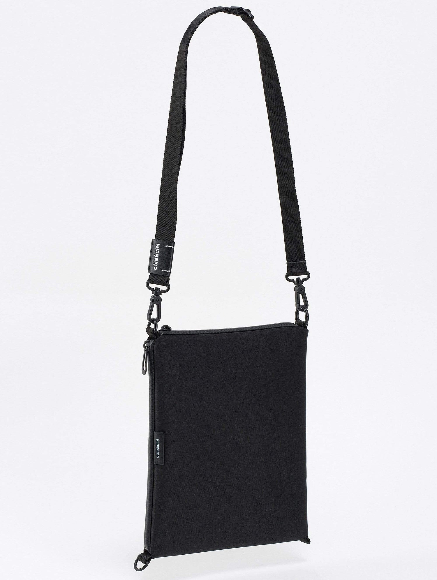 M black nylon crossbody bag