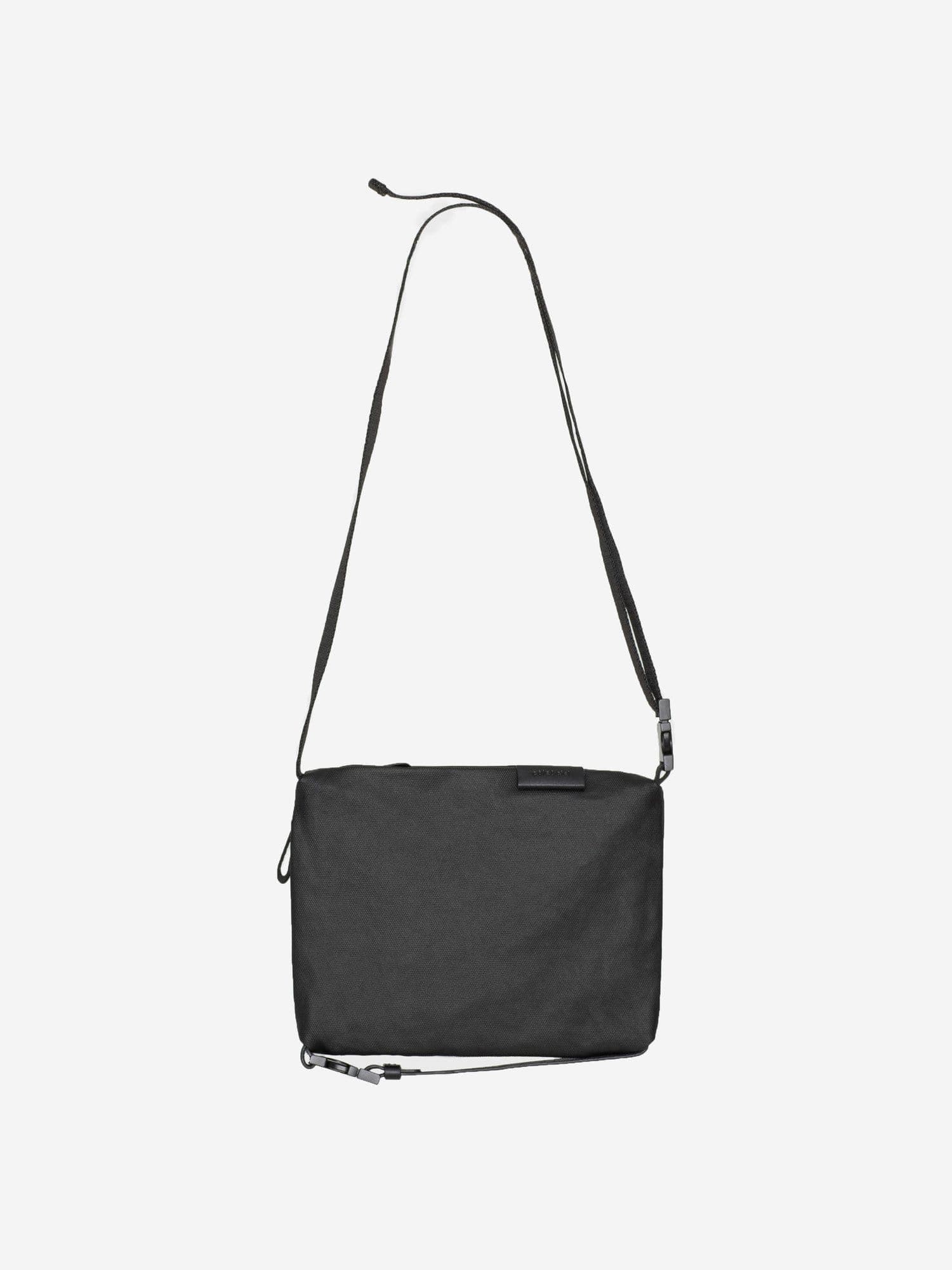 coated canvas shoulder bag